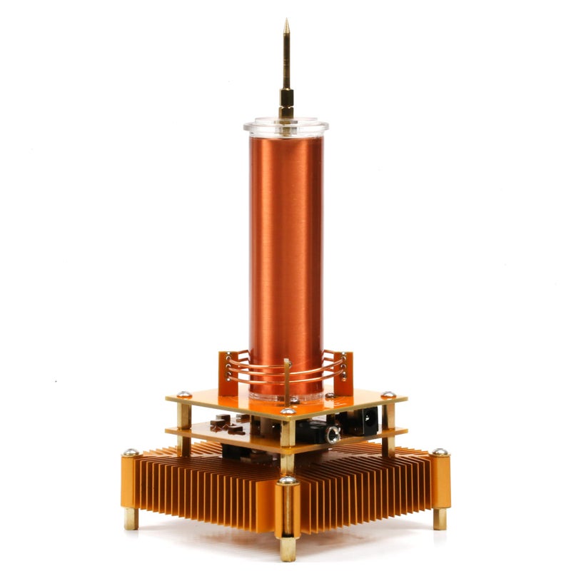 Joytech Music Tesla Coil Acrylic Base Shell Arc Plasma Loudspeaker Wireless Transmission Experiment Desktop Toy Model (YS01) - Image 1